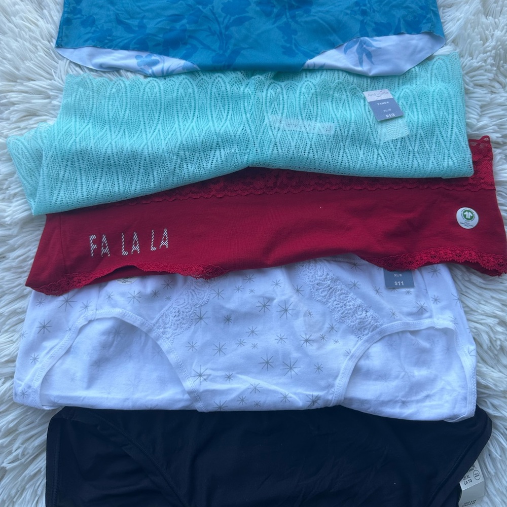Colorful Women's Panties Set of 9 size XL